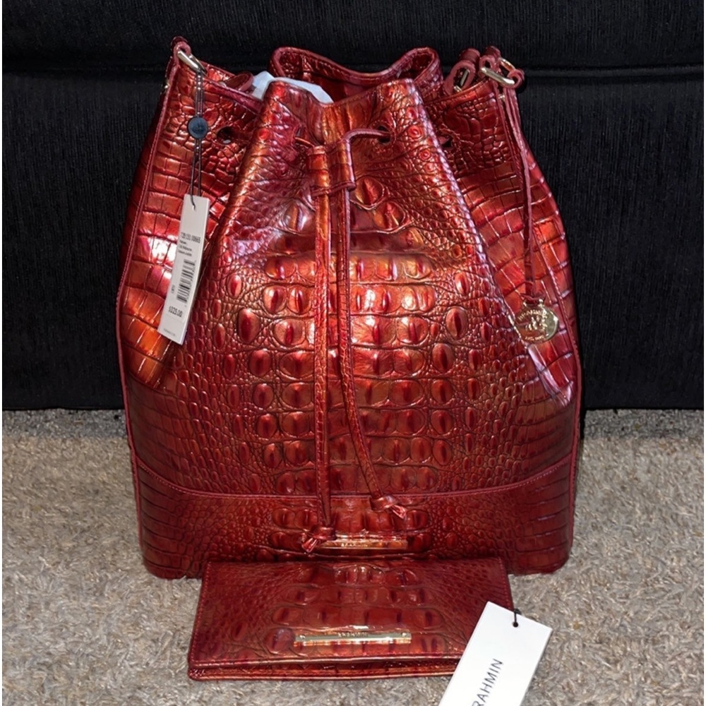 Brahmin Marlowe Chili Bag and Wallet